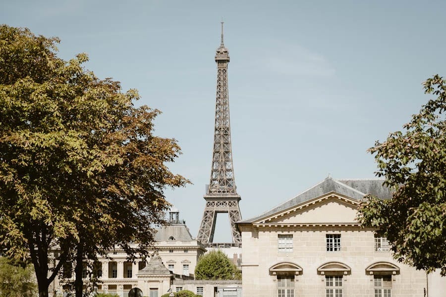 Straatbeeld Eiffeltoren