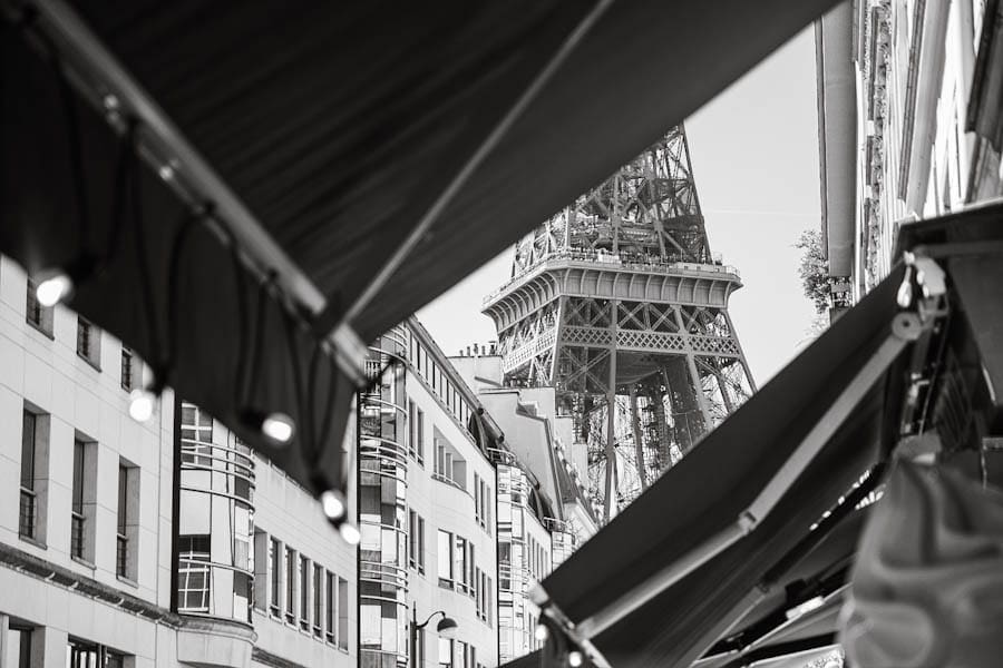 Eiffeltoren zwartwit