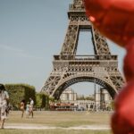 ballonnen bij Eiffeltoren